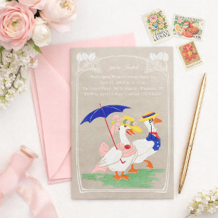 Invitation Canard de Pâques - Thé ou Brunch