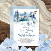 Canards Bois Forêt Boy Baby shower