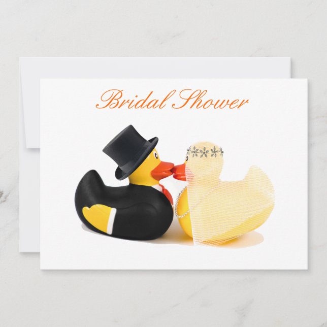 Invitation Canards de mariage 3 - Enterrement de vie de jeune (Devant)