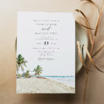 Invitation CANCUN Mexique Watercolor Beach Mariage<br><div class="desc">Ce faire-part de mariage a une aquarelle représentant la plage de Cancun,  au Mexique. Modifiez facilement le libellé *most* pour répondre à vos besoins. Modifiez la couleur de l'arrière - plan et ajoutez votre propre photo à l'arrière si vous le souhaitez.</div>