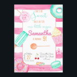 Invitation Candy Birthday Invitation, Sweets Invite<br><div class="desc">Customize this Candy Birthday Invitation with your own information.</div>