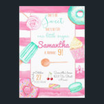 Invitation Candy Birthday Invitation, Sweets Invite<br><div class="desc">Customize this Candy Birthday Invitation with your own information.</div>