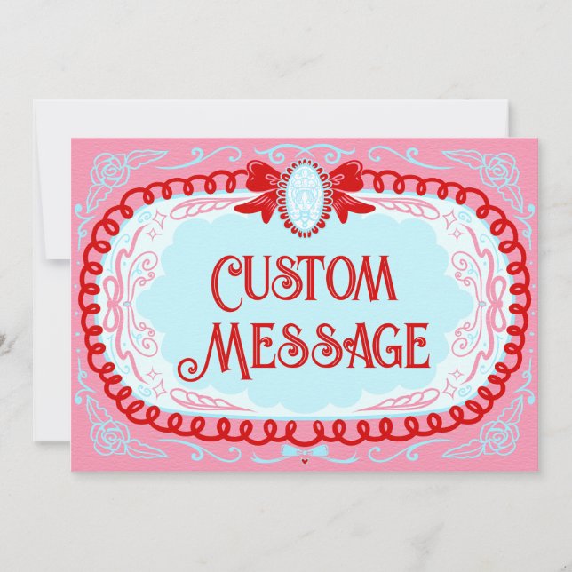 Invitation Candy Cameo sur mesure (Devant)