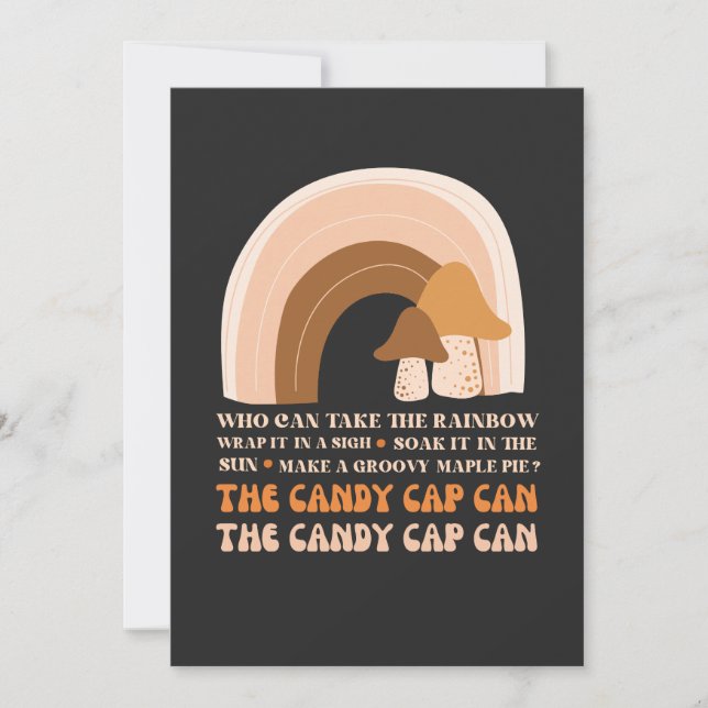 Invitation Candy Casquette Can Song avec Rainbow et Champhroo (Devant)