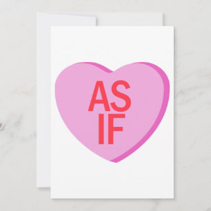 Invitation Candy Heart - COMME SI