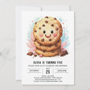Invitation Candy Kids Modern Cookies Anniversaire