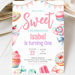 Invitation Candy Land Joyeux Anniversaire