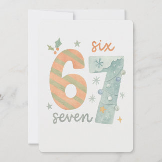 Invitation Candy Stripe & Snowflake 67 – Handmade Holiday Num