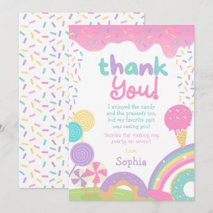 Invitation Candyland et glace Crème entièrement personnalisab