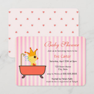 Invitation Caneton dans un baby shower de Bath  