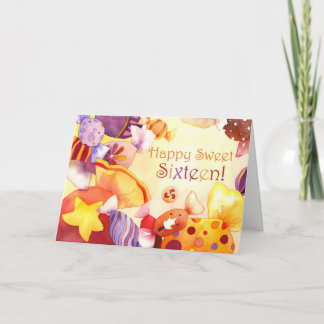 Invitation Canoës sucrés pour le 16e anniversaire de la douce