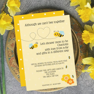 Invitation Cant Be Together Baby shower by Mail