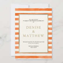 Cantaloupe Aquarelle Bandes et Lettres Or