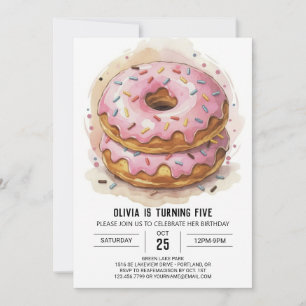Invitation Canyland Sweets Donuts Anniversaire