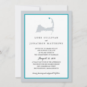 Invitation Cap Cod de Provincetown   MARIAGE