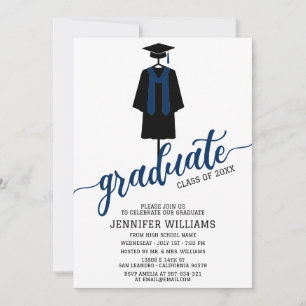 Invitation Cape et chapeau de cérémonie minimaliste pour la r