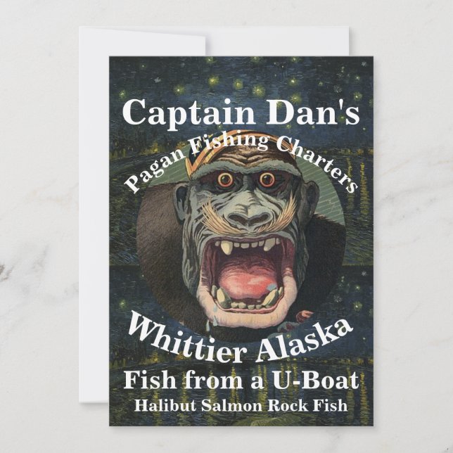 Invitation Captain Dan's Pagan Fishing Charters Whittier AK (Devant)
