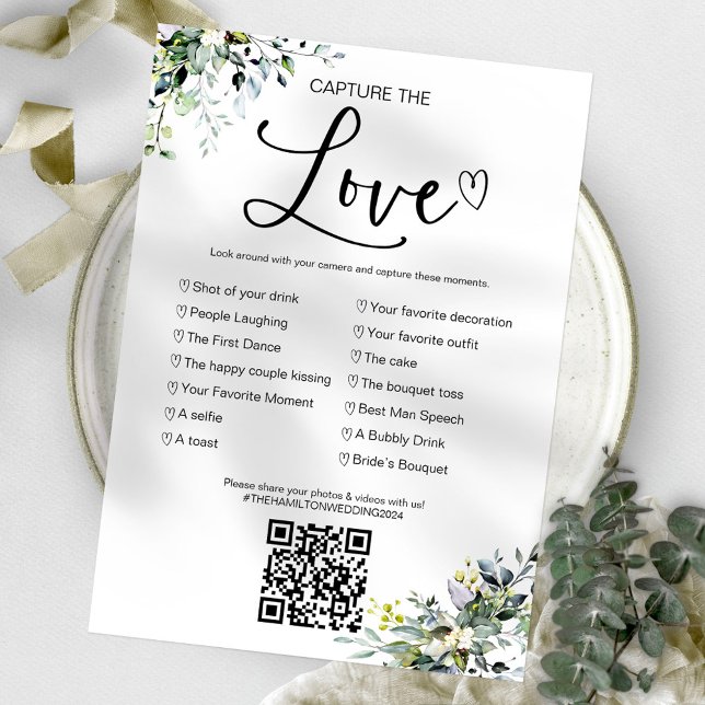 Invitation Capturez l'amour Jeu de mariage I Spy avec QR (Créateur téléchargé)