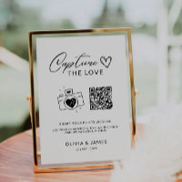Capturez Le Symbole Love Qr Code, Minimaliste