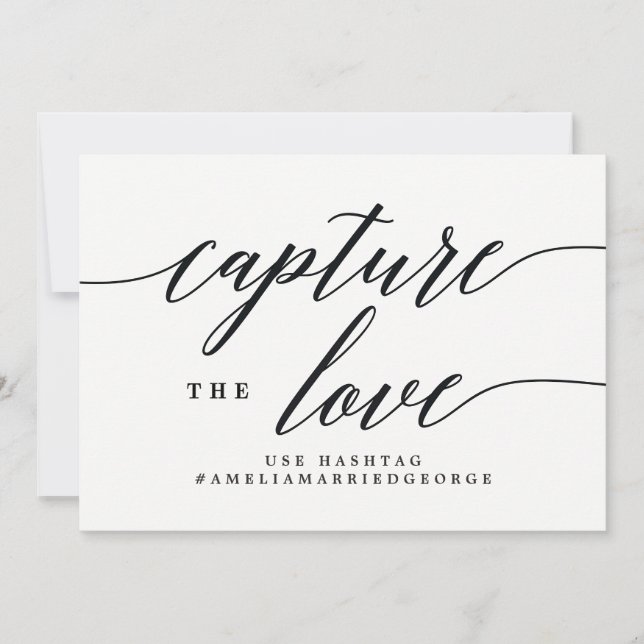 Invitation Capturez L'Instagram Love Sign - Script Moderne (Devant)