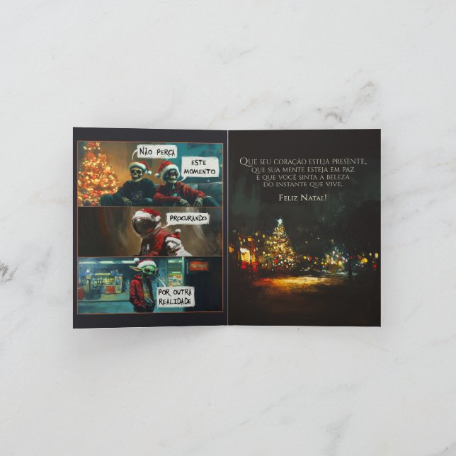 Invitation Card Feliz Natal (Intérieur)