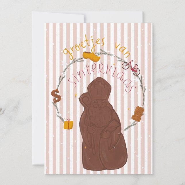 Invitation Card Groetjes van Sinterklaas  (Devant)