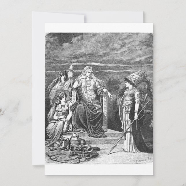 Invitation Carl Emil Doepler - Frigg et ses assistants (Devant)