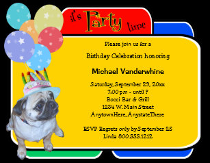 Invitations Chien Anniversaires Zazzle Fr