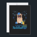 Invitation Carlin juif Chien Menorah Casquette Chanukah Hanou<br><div class="desc">Funny christmas t shirt men,  funny xmas tshirt men,  funny Christmas gift kids,  funny thanksgiving gift shirt/shirt,  thanksgiving t shirt men,  thanksgiving t-shirt women</div>