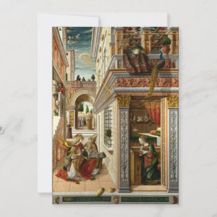 Invitation Carlo Crivelli - L'Annonciation, avec Saint Emid