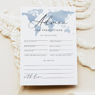 Invitation CARMEN Adventure Baby Advice and Predictions Card