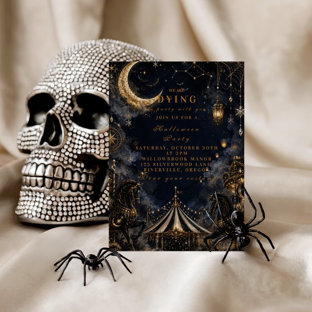 Invitation Carnaval gothique de la fête d'Halloween (Créateur téléchargé)