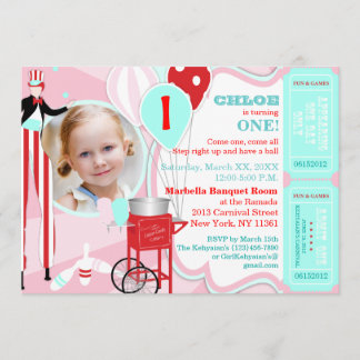 Invitation Carnaval rose 2