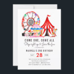 Invitation Carnaval Spectacle de cirque Rejoignez Fun Kid Ann<br><div class="desc">Festival du Carnaval de cirque moderne Spectacle Enfant Invitation d'anniversaire</div>