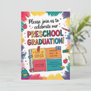 Invitation Carnet dynamique customisé Diplôme préscolaire