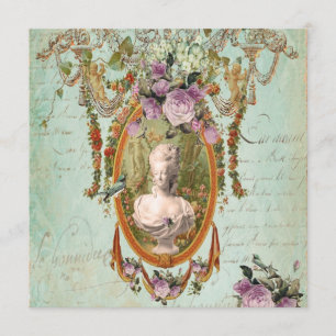 Invitation Carré antique de jardins de Marie Antoinette