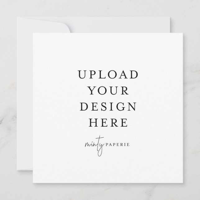 Invitation Carré de 5,25 po x 5,25 po (Devant)