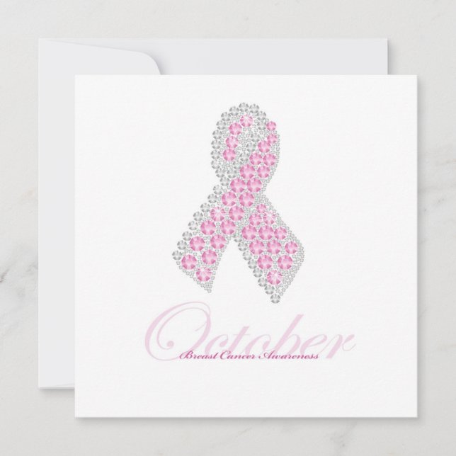 Invitation Carré d'invitation au ruban de diamant (Devant)