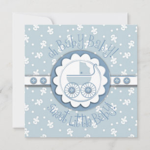 Invitation Carré d'invitation Sweet One Boy