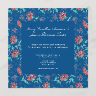Invitation Carré Floral Batik d'Aiyana 3
