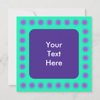 Invitation Carré frontalier Abstrait