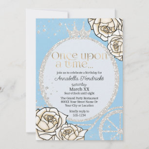 Invitation Carrosse de Princesse Conte de Fée Cendrillon