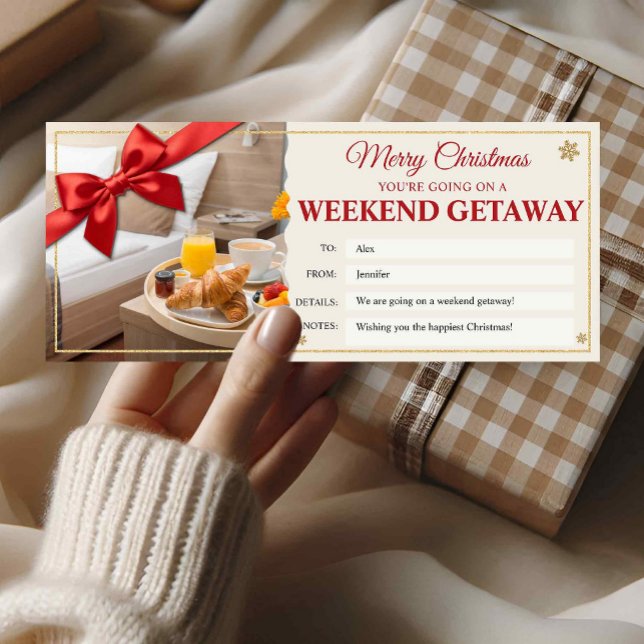 Invitation Carte-cadeau de week-end de Noël (Créateur téléchargé)