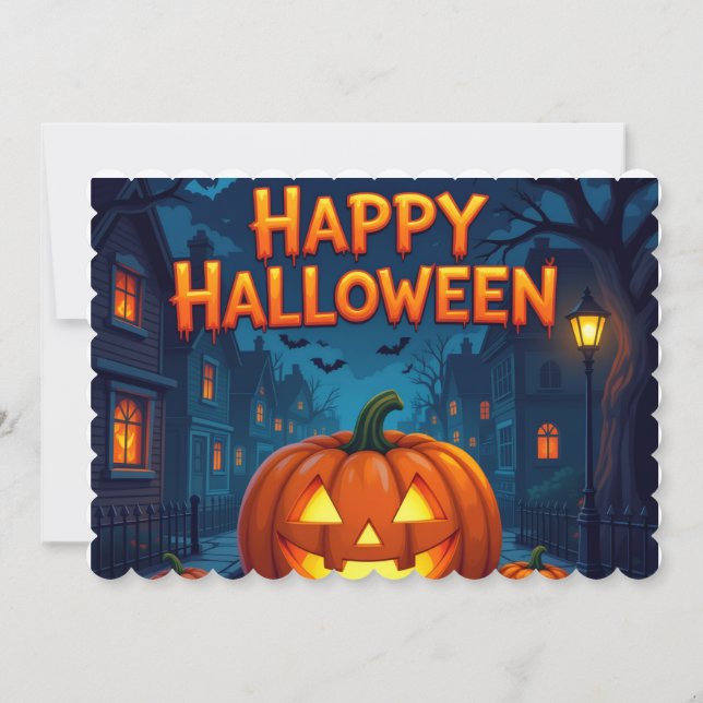 Invitation carte-cadeau Halloween (Dos)