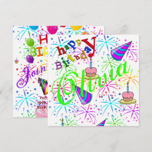 Invitation Carte d'anniversaire