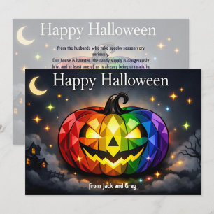 Invitation 🎃🌈Carte Halloween LGBT