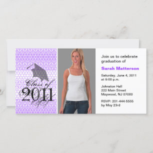 Invitation Carte photo Chic Motif 4