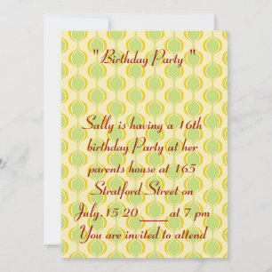 Invitation Carte photo du 16e anniversaire