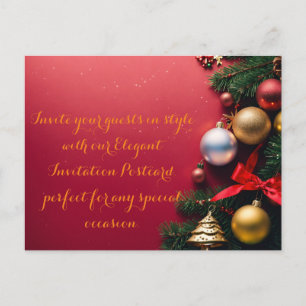 Invitation carte postale