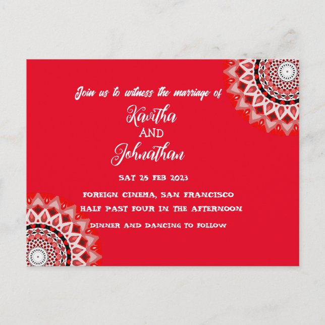 Invitation carte postale (Devant)